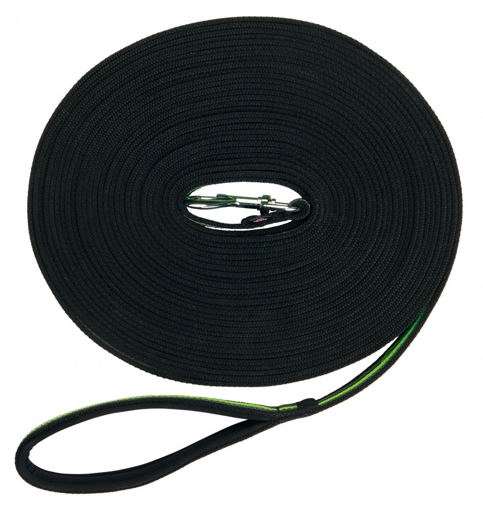 Asp zoeklijn zwart-groen met grip 15m/17mm