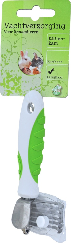 Knaagdier Klittenkam wit/groen