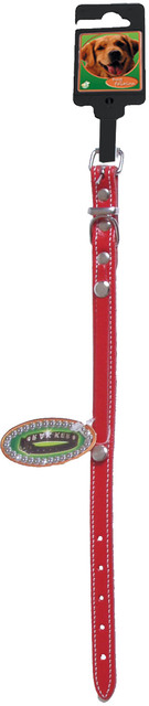 # Naamhalsb gestikt rood 12/30mm