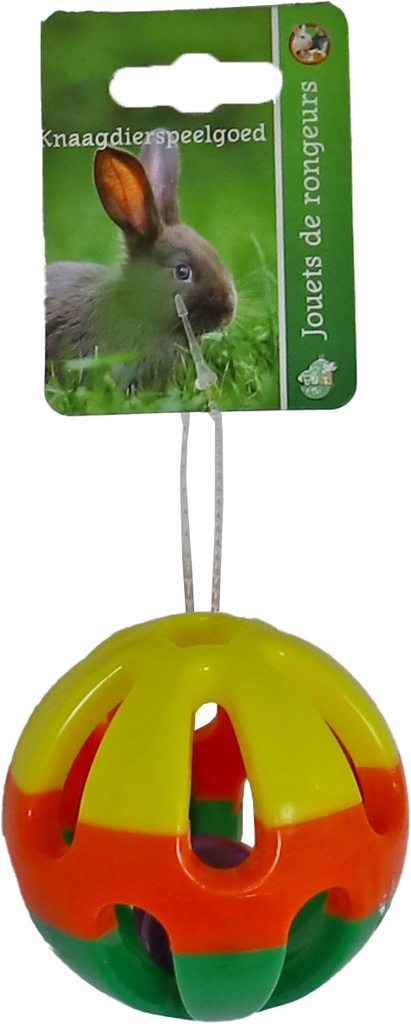 Plastic Bal + Bel 7.5 cm