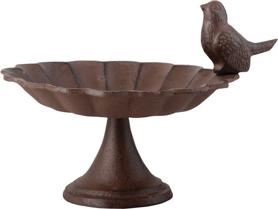Vogelbad gietijzer op voet