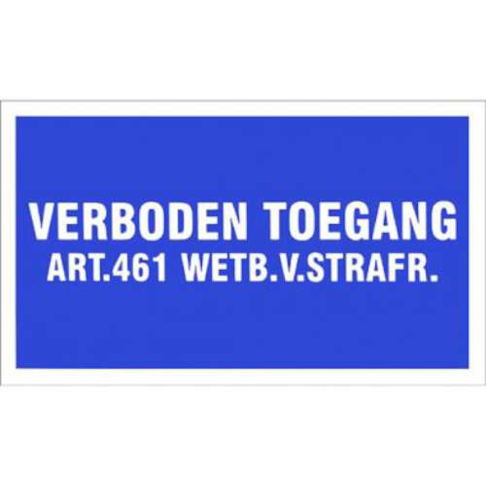 Verb.toegang art.461 330x200mm
