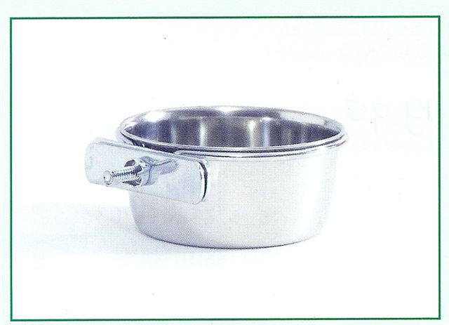 Rvs hondenbak met schroef 19cm