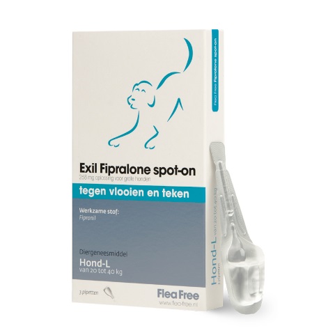 Exil Flea Free Fiproline L Spot-on 3 pipet