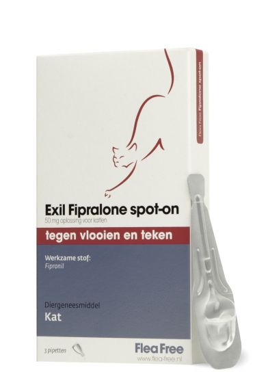 Exil Flea Free Fiproline Spot-on kat 3 pipet