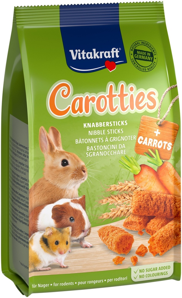Vitakraft Carotties knabbelsticks knaagdier en konijn, 50 gr