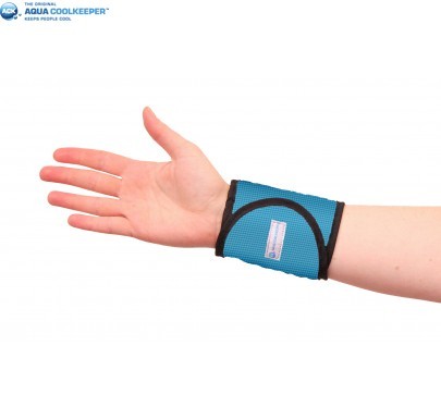 Aqua coolkeeper Wristband M Blauw