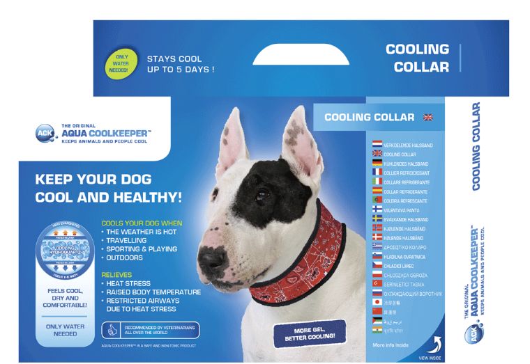 Aqua Coolkeeper Halsband Hond XXS Rood
