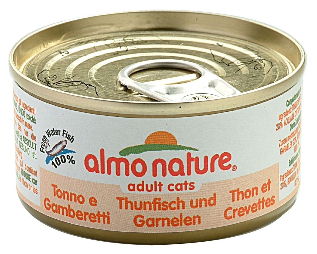 Almo Nature 70gr Tonijn en Garnaal uit