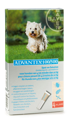 Advantix 100 4-10 KG 4 pipetten