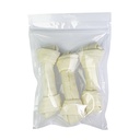 Buffelhuid Knoop (Wit) 18cm - 3-Pack