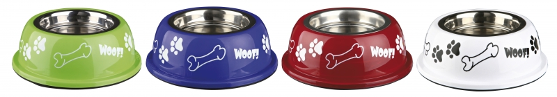 # Inox eetpot woof anti slip 13 cm licht schade