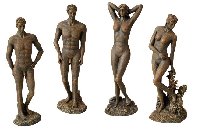 Aqua Della-Statue Roman 9,2x8, 3x28,5cm