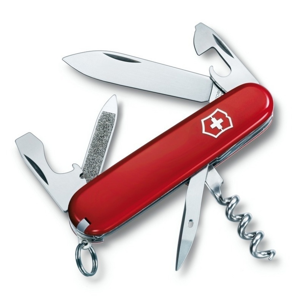 Zakmes,Vict.SwissArmy,Sportsman,13fc.,rood
