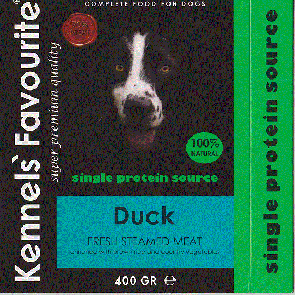 Kennels favourite duck 400gr 100%