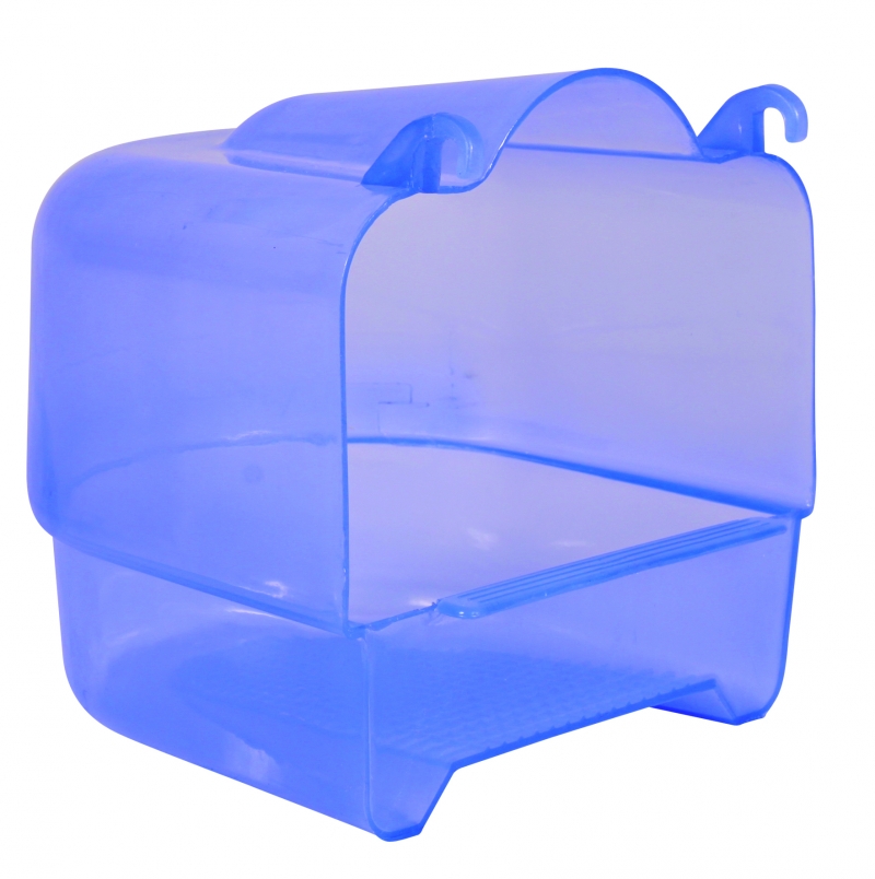 Badhuis Blauw 15x16x17cm Transp