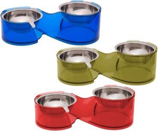 Eetpot hilo duo blauw 2*250 ml