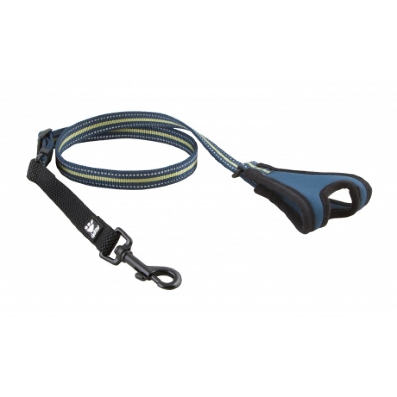 Hurtta jogg leash 60-90 groen/blauw