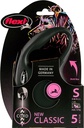 Flexi classic cord S zwart 5 meter