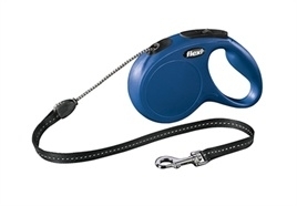 Flexi classic cord S blauw 5 meter