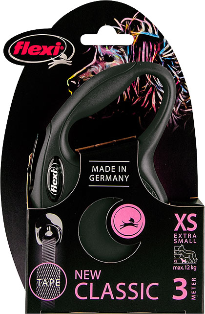 Flexi classic tape XS zwart 3 meter