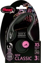 Flexi classic tape XS zwart 3 meter
