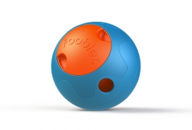 Dogtoy foobler snackbal met timer blauw