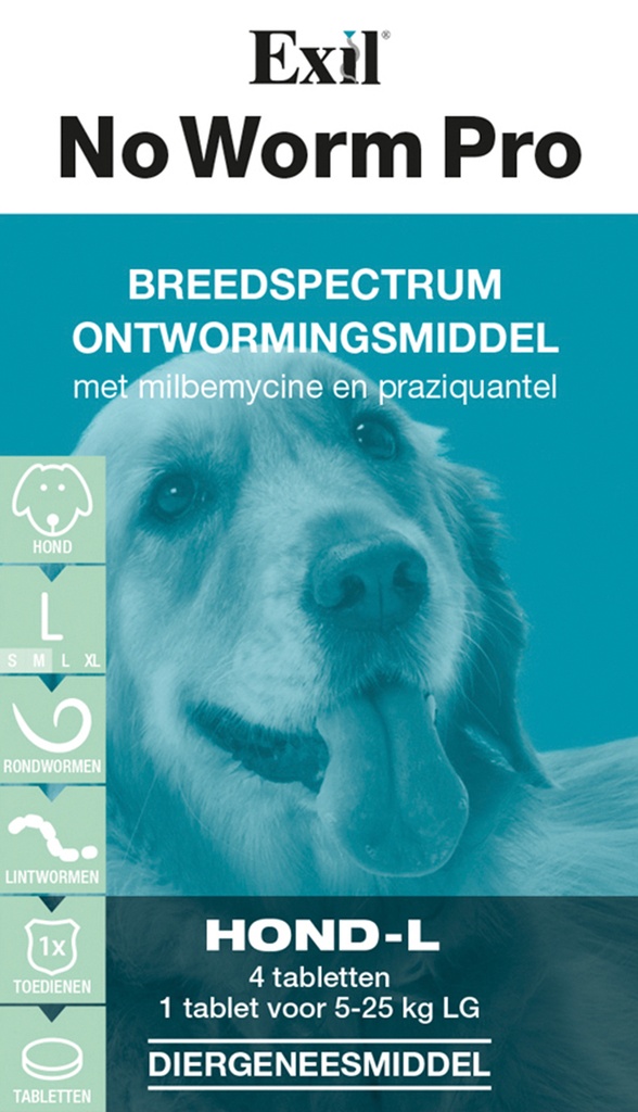 Exil No Worm Pro Hond XL4 tabl.5-25