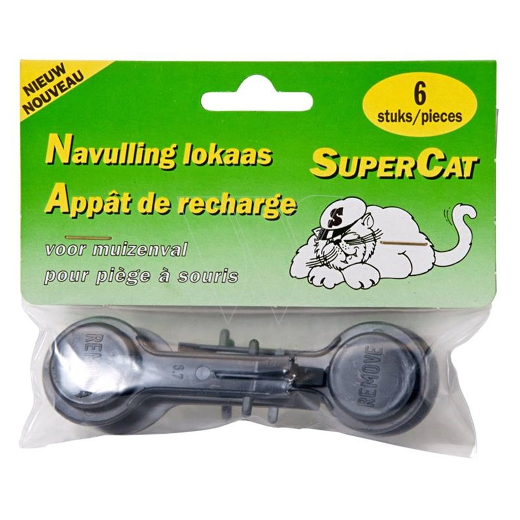 Supercat Muizenval Lokstof 6 st
