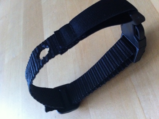 Nylon Halsband 2 gaatjes zwart, cat fence