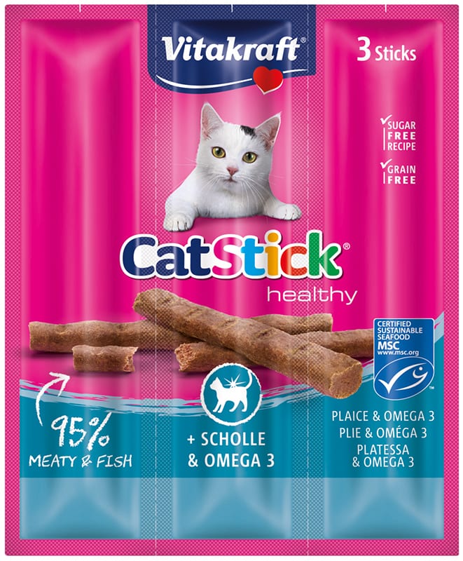 Vitakraft cat-stick mini scholle / omega 3