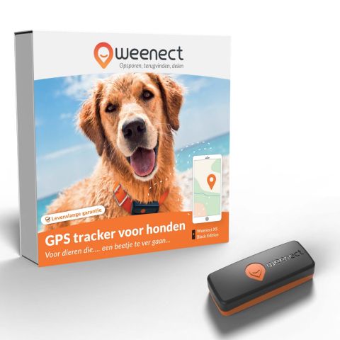 GPS tracker Weenect kat wit/zwart