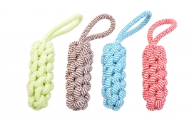 Dogtoy scooby touw stick met lus 30,5cm