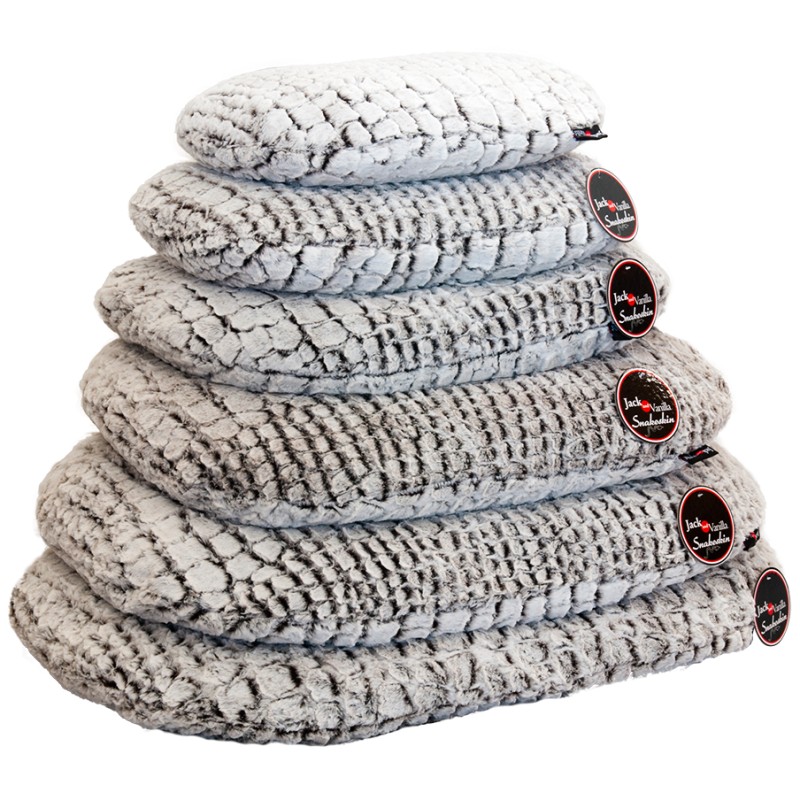 J&V OVAL DOG CUSHION SNAKESKIN XS
