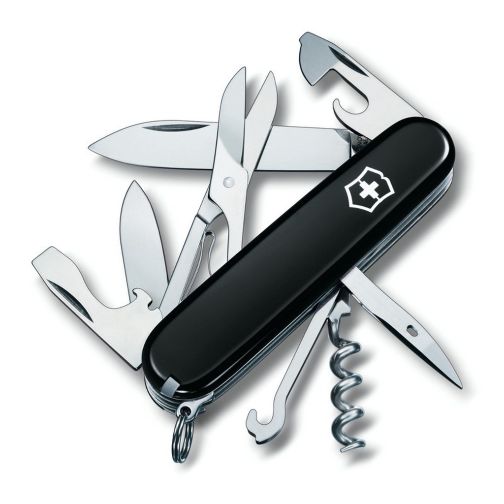 Zakmes,Vict.SwissArmy,Climber,14fct zwart