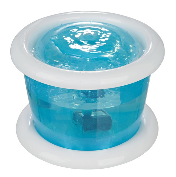 Drinkfontein Bubble Stream, 3 l, blauw/wit