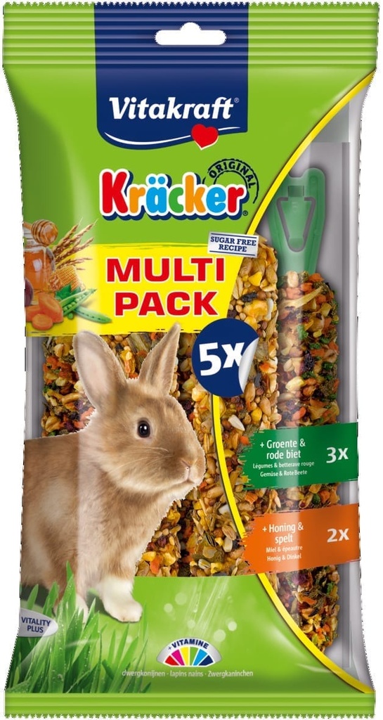 V * Vitakraft Kräcker Multipack konijn, 5 st