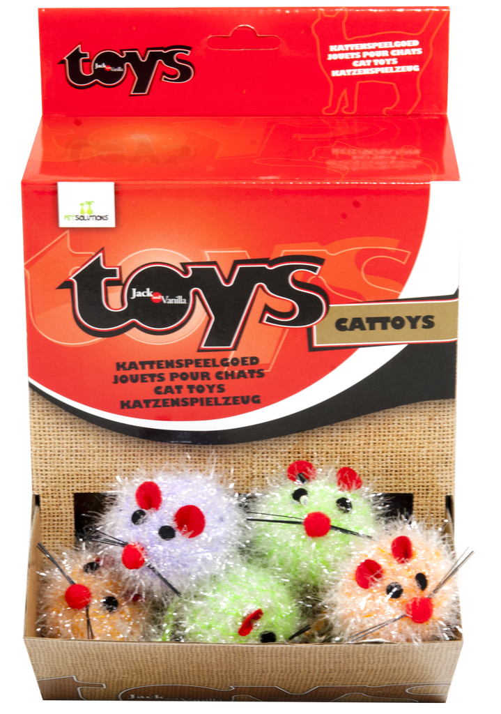 J&V Cat Toy mouse bol 5 cm