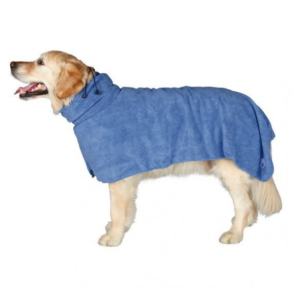 Badhanddoek voor honden XS 30cm blauw