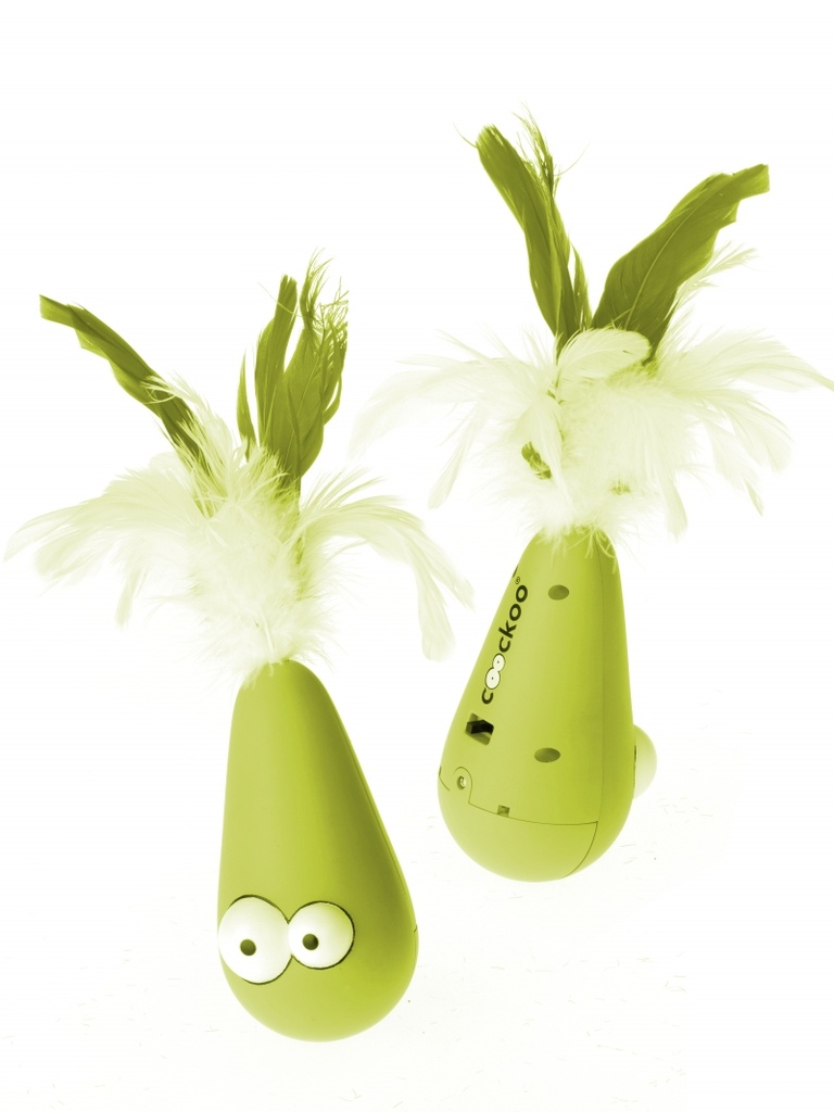 COOCKOO CAT TOY WOBBLE 12,5X6,5 CM, LIME