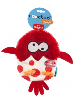 HUGGL SQUEAKERS 24x18cm rood