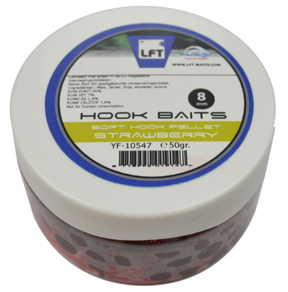 LFT Soft Hook Pellets Evolution 8mm Strawberry