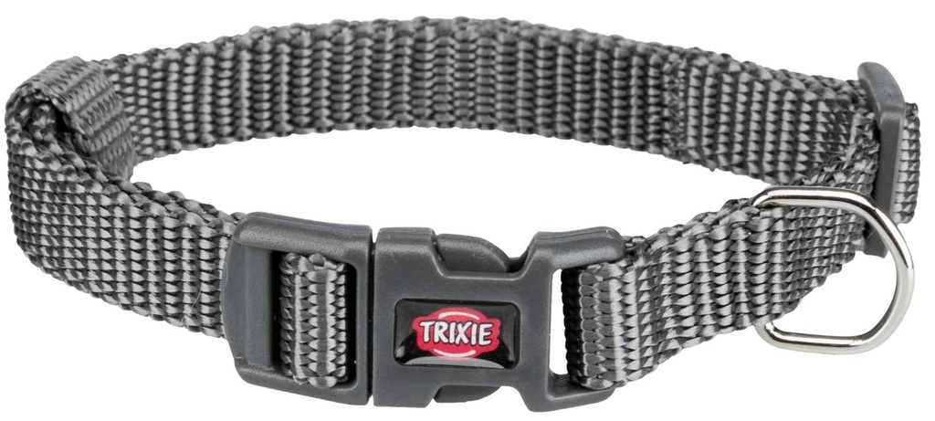 Premium Halsband, XS–S: 22–35 cm/10 mm, grafiet
