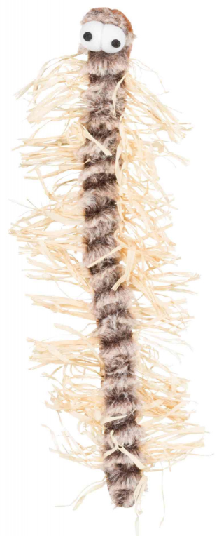 Duizendpoot, pluche/bast, 33 cm