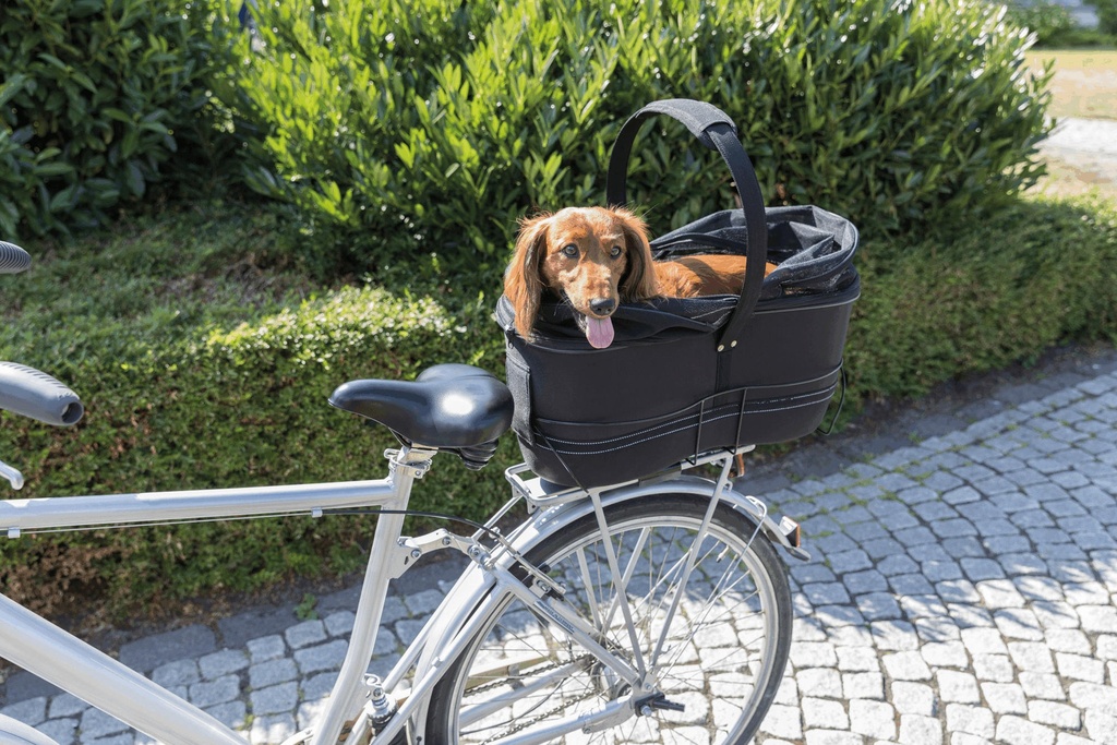 # Fietsmand Long voor Brede Bagagedragers  , 29 × 49 × 60 cm, zwart
