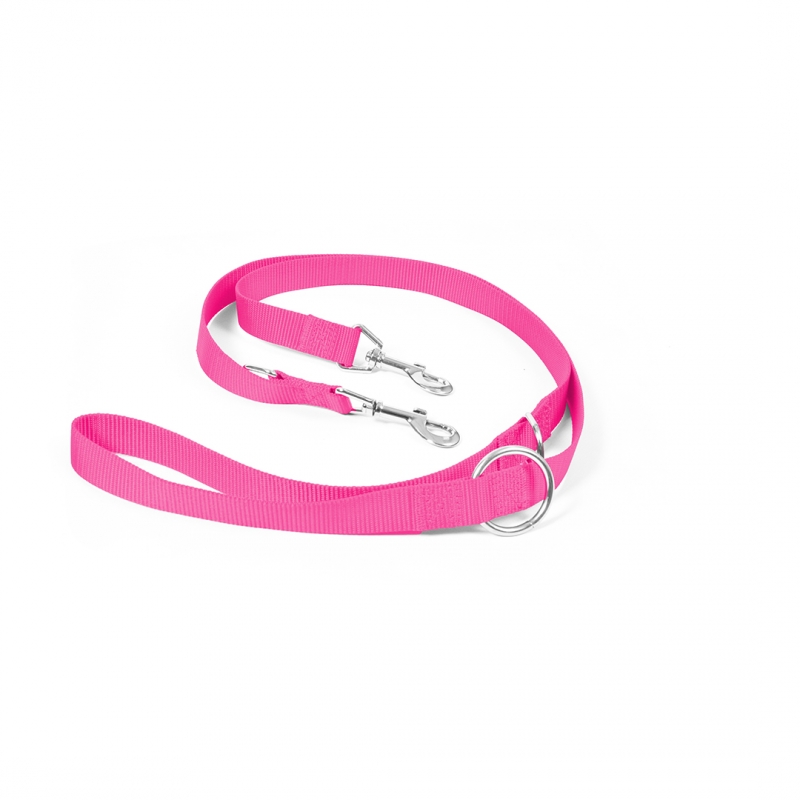 Nylon Leiband Verstelbaar 200cm/25mm roze