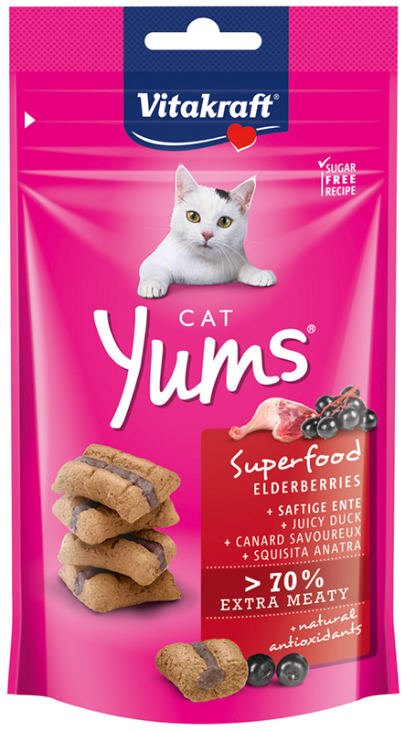 V* Vitakraft Cat Yums eend / vlierbessen superfood
