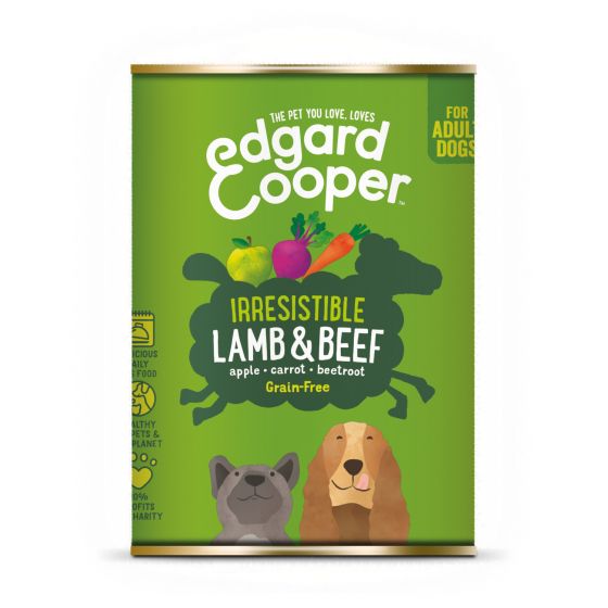 Edgard en Cooper hond blik lam 400gr