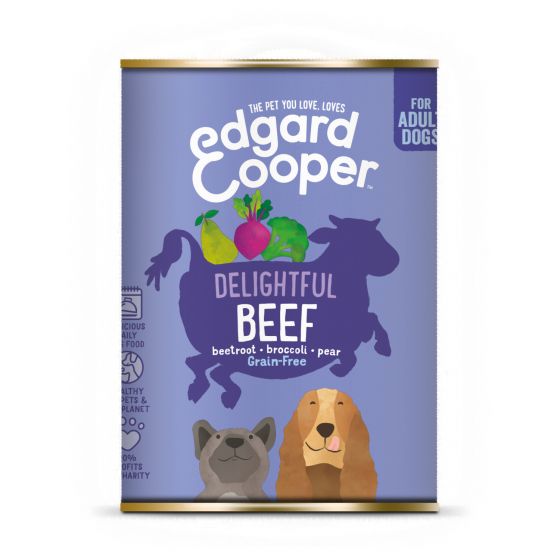 Edgard en Cooper hond blik rund 400gr