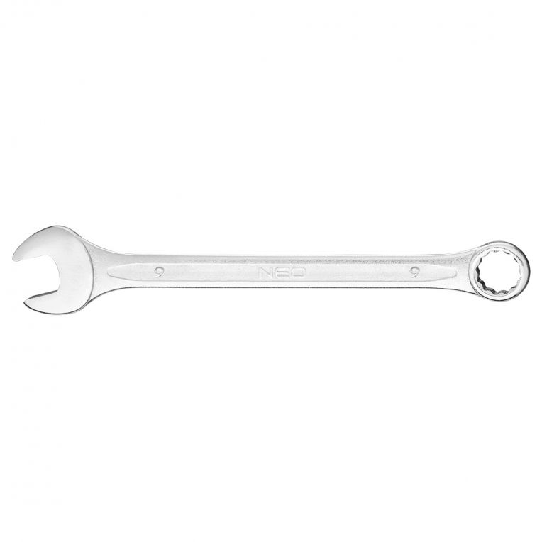 Steek/ringsleutel 9mm DIN 3113, CrV Staal, TUV M+T